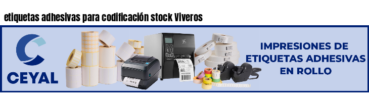 etiquetas adhesivas para codificación stock Viveros
