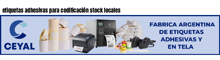etiquetas adhesivas para codificación stock locales