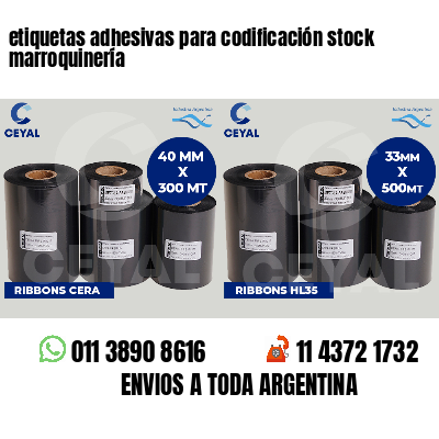 etiquetas adhesivas para codificación stock marroquinería