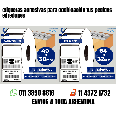 etiquetas adhesivas para codificación tus pedidos edredones