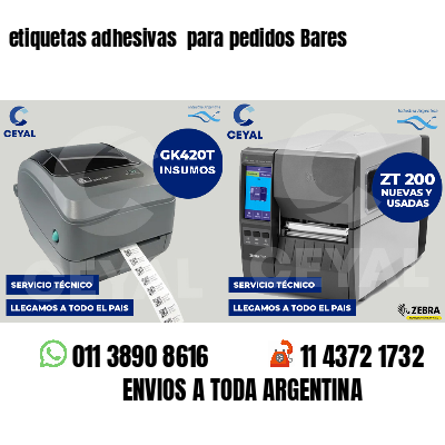 etiquetas adhesivas para pedidos Bares