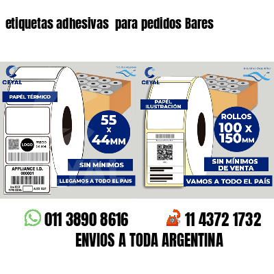 etiquetas adhesivas  para pedidos Bares