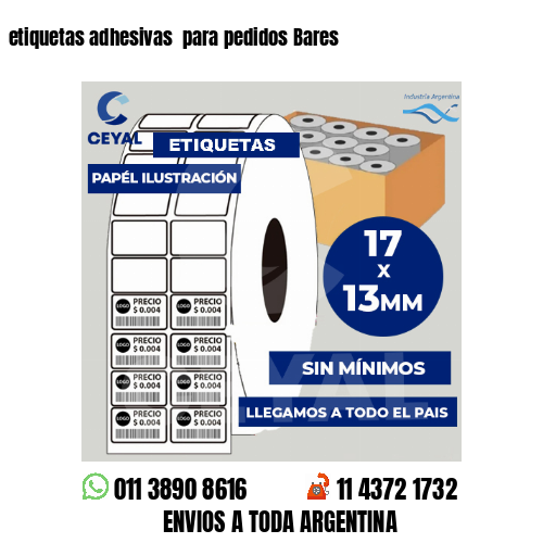 etiquetas adhesivas  para pedidos Bares