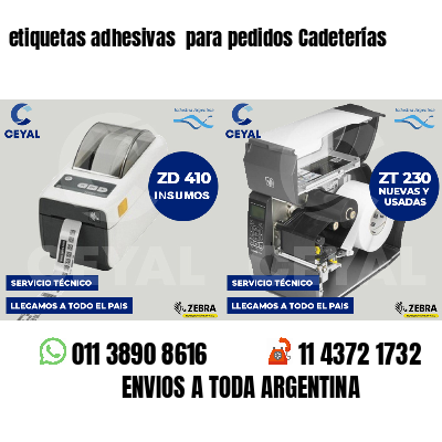 etiquetas adhesivas  para pedidos Cadeterías