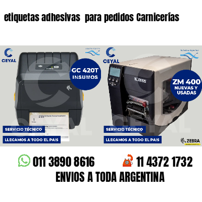 etiquetas adhesivas  para pedidos Carnicerías