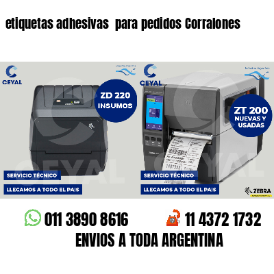 etiquetas adhesivas para pedidos Corralones