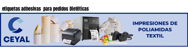 etiquetas adhesivas  para pedidos Dietéticas