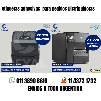 etiquetas adhesivas  para pedidos Distribuidoras