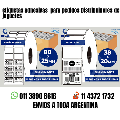 etiquetas adhesivas  para pedidos Distribuidores de juguetes