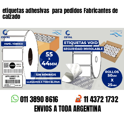 etiquetas adhesivas  para pedidos Fabricantes de calzado