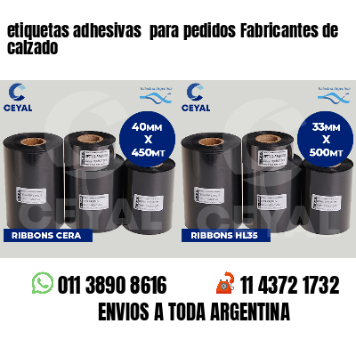 etiquetas adhesivas para pedidos Fabricantes de calzado