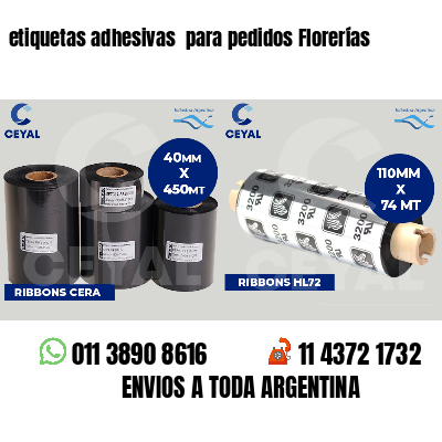 etiquetas adhesivas  para pedidos Florerías