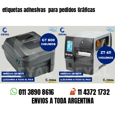 etiquetas adhesivas  para pedidos Gráficas