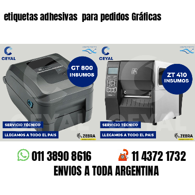 etiquetas adhesivas  para pedidos Gráficas