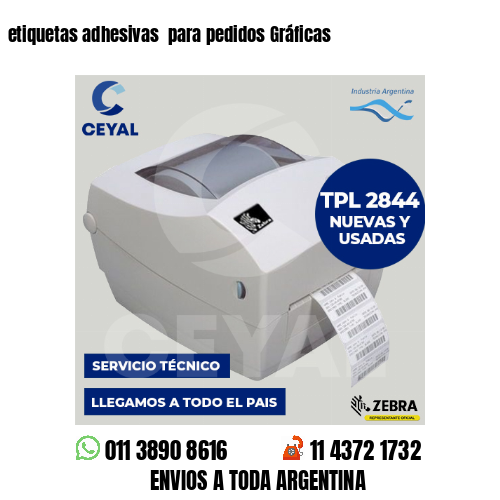 etiquetas adhesivas  para pedidos Gráficas