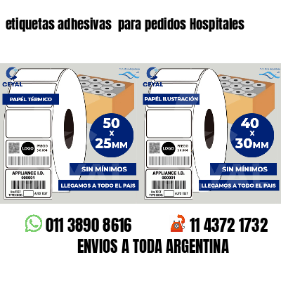 etiquetas adhesivas para pedidos Hospitales