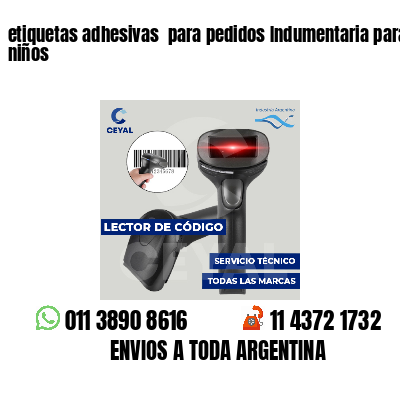 etiquetas adhesivas para pedidos Indumentaria para niños