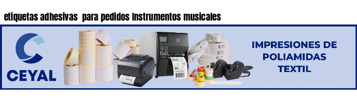 etiquetas adhesivas  para pedidos Instrumentos musicales