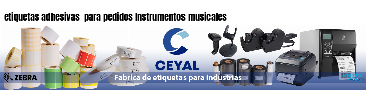 etiquetas adhesivas  para pedidos Instrumentos musicales