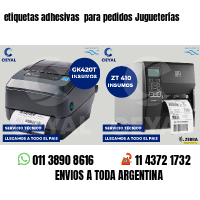 etiquetas adhesivas para pedidos Jugueterías