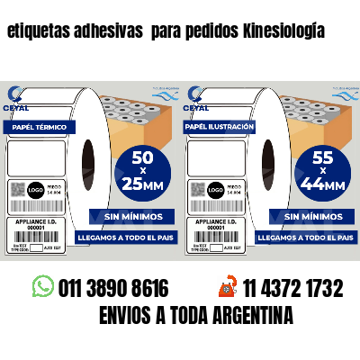 etiquetas adhesivas para pedidos Kinesiología