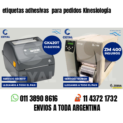 etiquetas adhesivas para pedidos Kinesiología