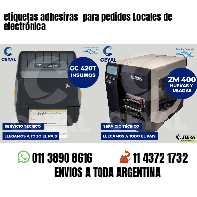 etiquetas adhesivas para pedidos Locales de electrónica