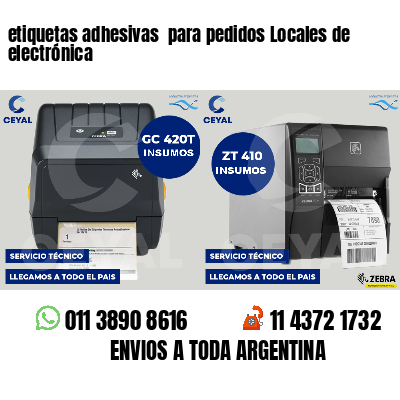 etiquetas adhesivas para pedidos Locales de electrónica