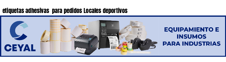 etiquetas adhesivas  para pedidos Locales deportivos