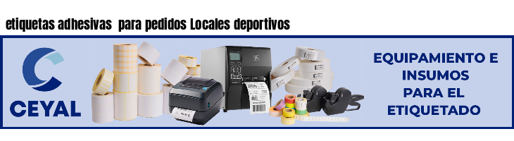 etiquetas adhesivas para pedidos Locales deportivos