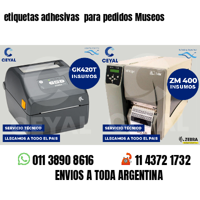 etiquetas adhesivas para pedidos Museos