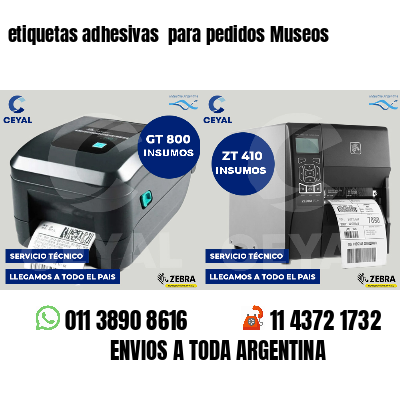 etiquetas adhesivas para pedidos Museos