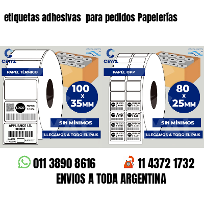etiquetas adhesivas  para pedidos Papelerías