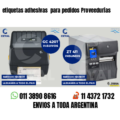 etiquetas adhesivas  para pedidos Proveedurías
