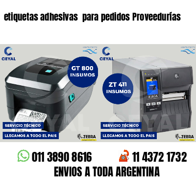 etiquetas adhesivas  para pedidos Proveedurías