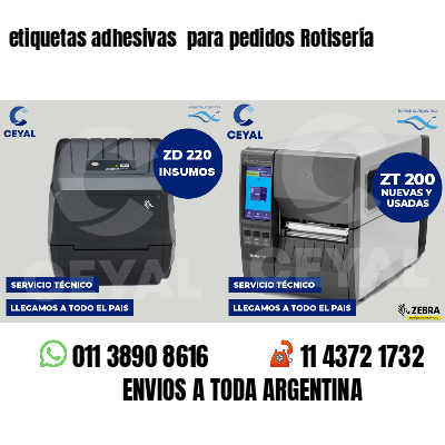 etiquetas adhesivas  para pedidos Rotisería