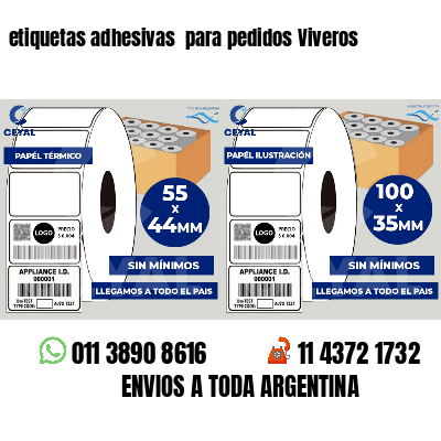 etiquetas adhesivas para pedidos Viveros