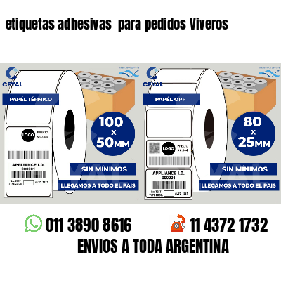 etiquetas adhesivas  para pedidos Viveros