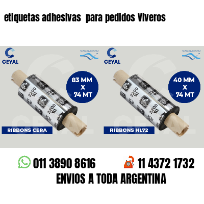 etiquetas adhesivas  para pedidos Viveros