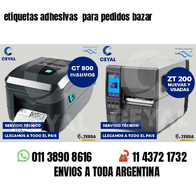 etiquetas adhesivas  para pedidos bazar