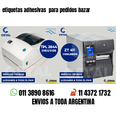 etiquetas adhesivas  para pedidos bazar