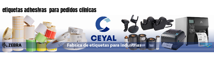 etiquetas adhesivas  para pedidos clinicas