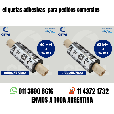 etiquetas adhesivas  para pedidos comercios
