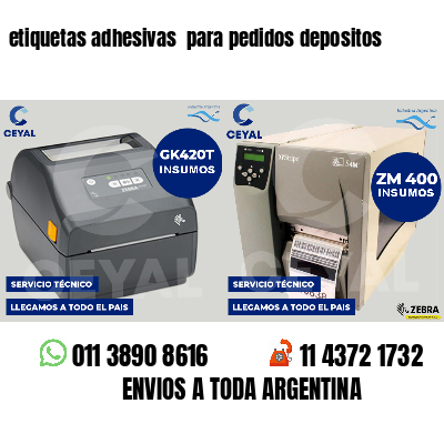 etiquetas adhesivas  para pedidos depositos