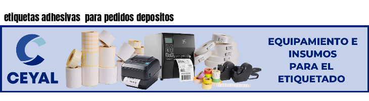 etiquetas adhesivas  para pedidos depositos