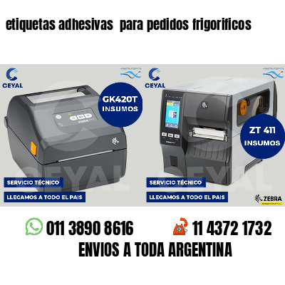 etiquetas adhesivas para pedidos frigorificos