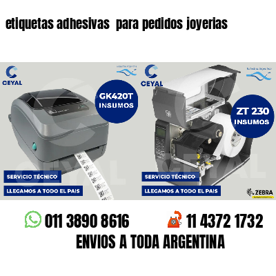 etiquetas adhesivas para pedidos joyerias