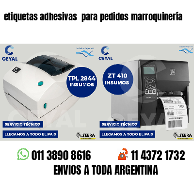 etiquetas adhesivas  para pedidos marroquinería