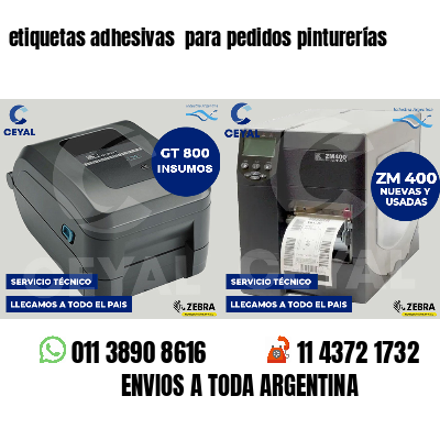 etiquetas adhesivas  para pedidos pinturerías
