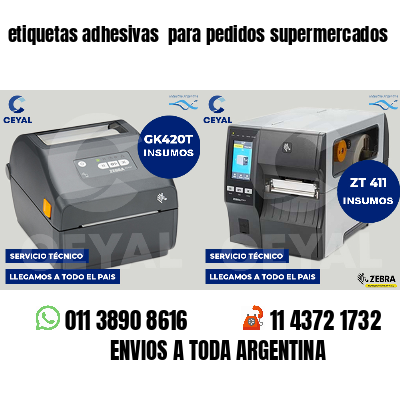 etiquetas adhesivas para pedidos supermercados